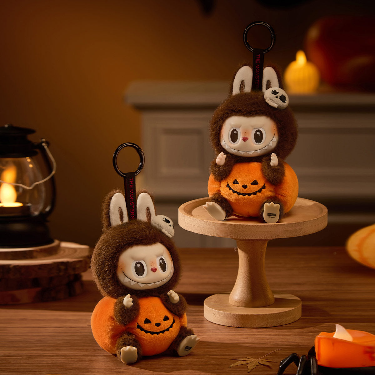 Happy Halloween Party Series-Sitting Pumpkin Vinyl Plush Pendant - Image 4