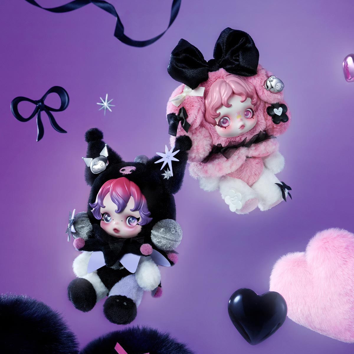 SKULLPANDA × KUROMI Plush - Image 4