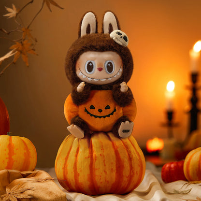 Happy Halloween Party Series-Sitting Pumpkin Vinyl Plush Pendant - Image 2
