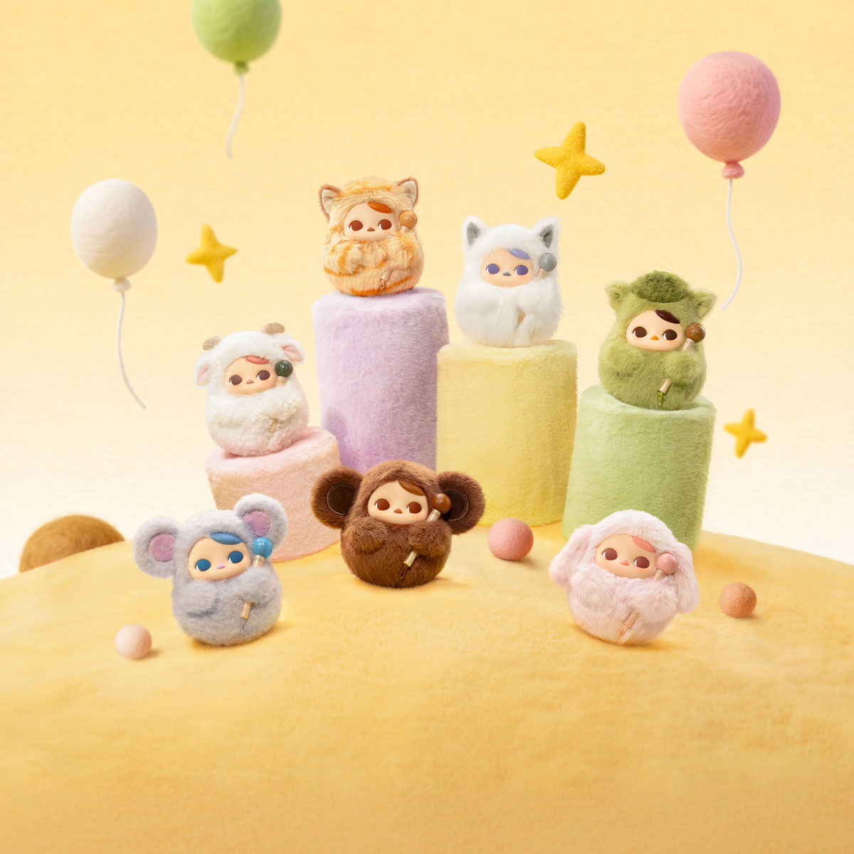 PUCKY Tap Tap Babies Series-Vinyl Plush Pendant Blind Box - Image 5